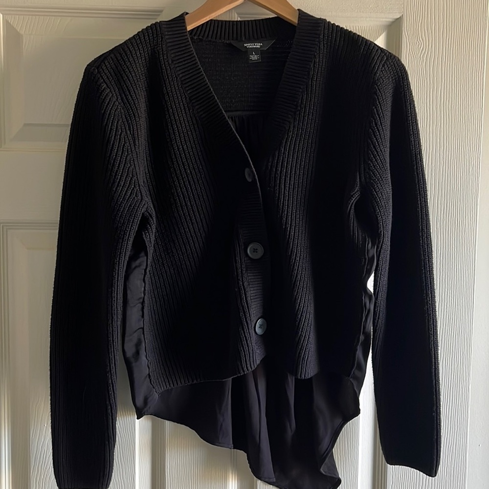 Simply Vera Black Cardigan Large